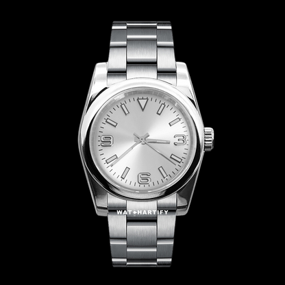 Watchartify Series Datejust 369Number White Light Face 36MM NH35 Movement Stainless Steel Strap