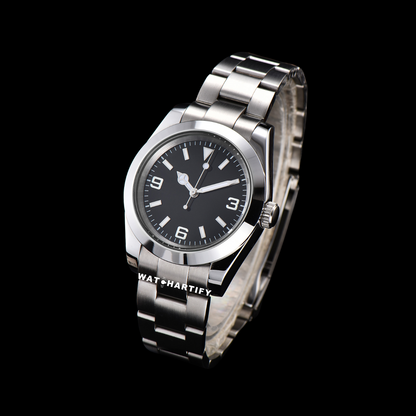 Watchartify Series Datejust 369Number Dark Face 40MM Automatic Movement Stainless Steel Strap