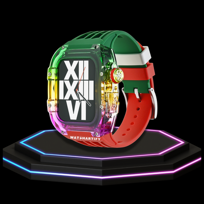 Apple Watch Case 45MM - Rainbow Series | Red Green Rubber