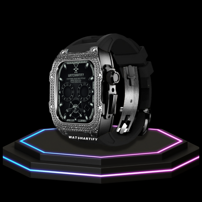 Apple Watch Case 44MM - Crystal TITAN Series Dark | Midnight Rubber