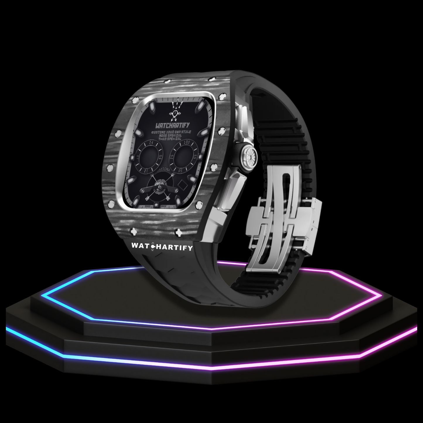 Apple Watch Case 44MM - CONCEPT MOD Series OYAMA | Midnight Rubber