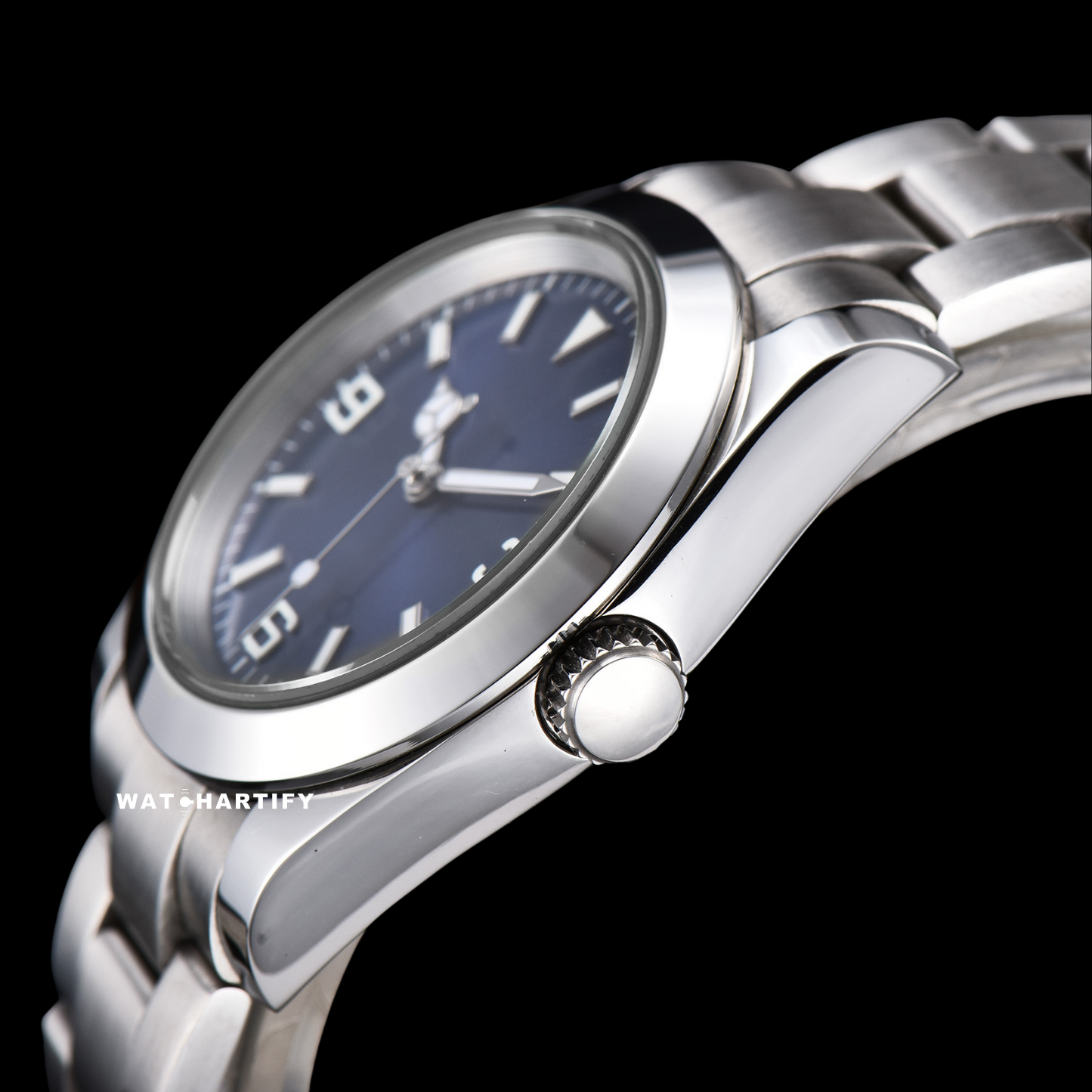 Watchartify Series Datejust 369Number Blue Face 40MM Automatic Movement Stainless Steel Strap