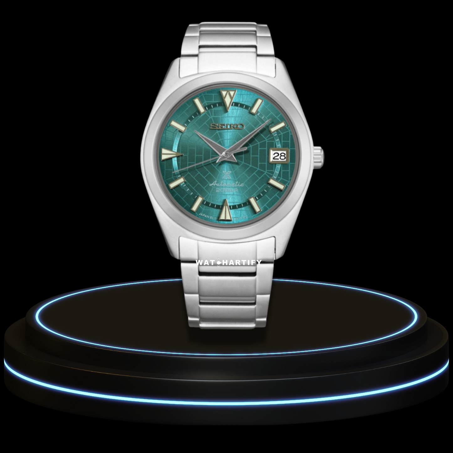SEIKO Mod Prospex Alpinist Collection Tiffany Blue Dial NH35 Movement Silver Stainless Steel Strap