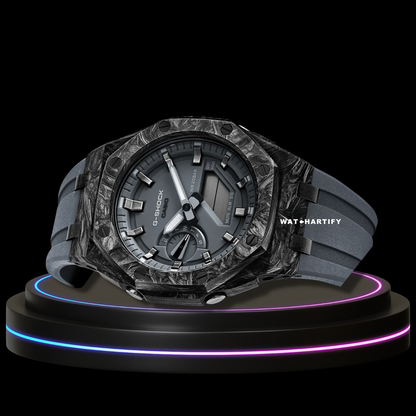 G-SHOCK Casio GA2100 | CARBON FIBER Series Carbon Fiber Mod Grey Dial Grey Marker | Grey Rubber