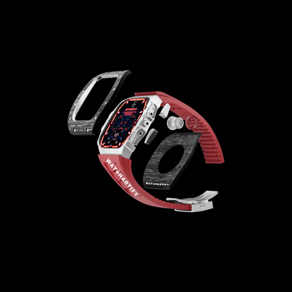 Apple Watch Case 45MM - CONCEPT MOD Series OYAMA | Scarlet Red Rubber