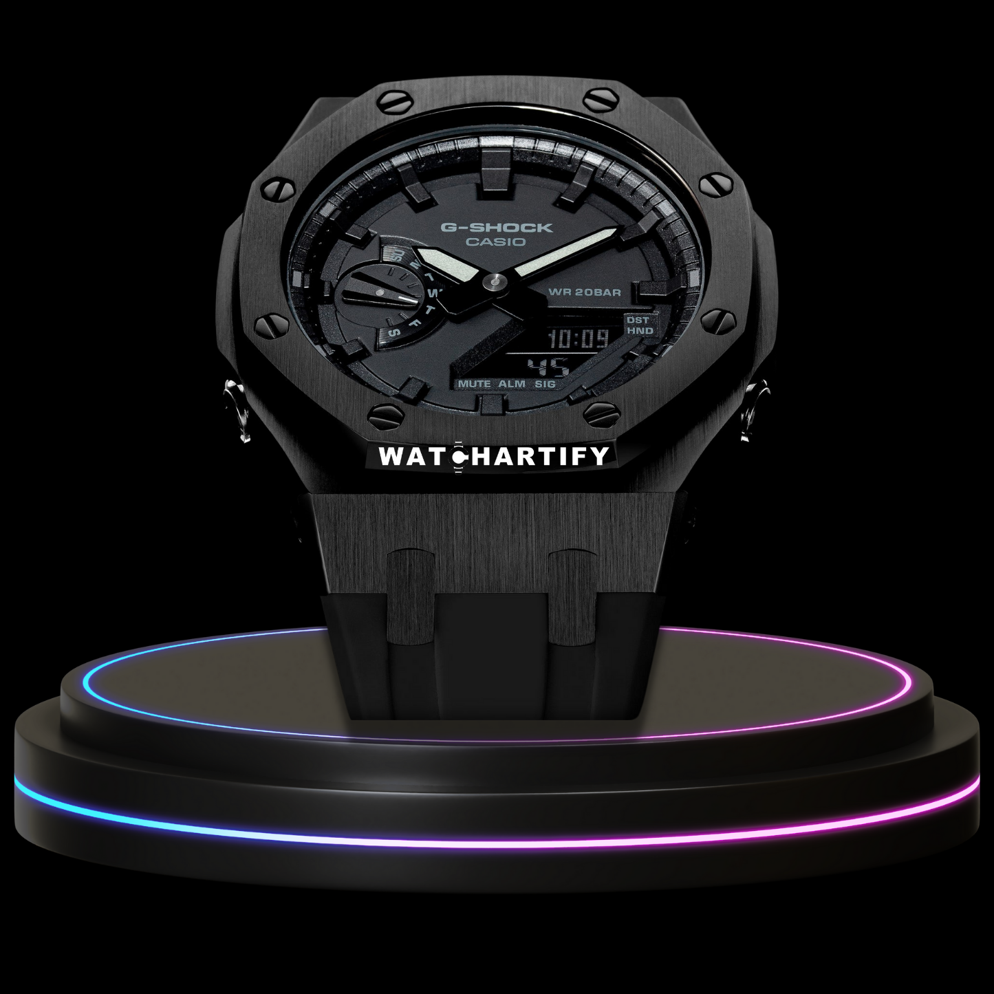 G-shock Classic Collection Mod Black With Black Face
