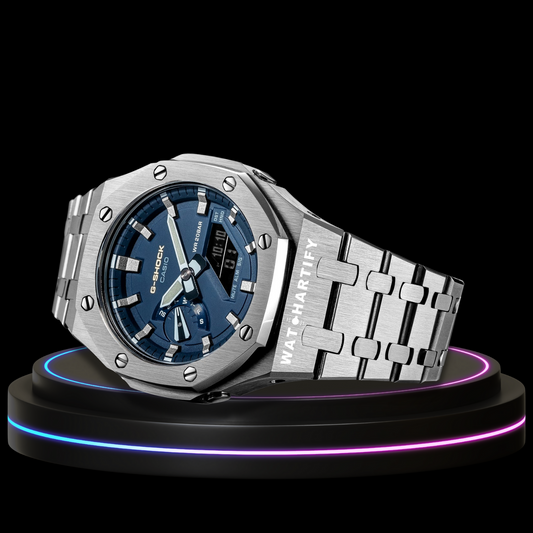 G-shock Classic Collection Mod Silver With Blue Face