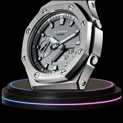 G-shock Classic Collection Mod Silver With Gray Face （Silver Time Marker）