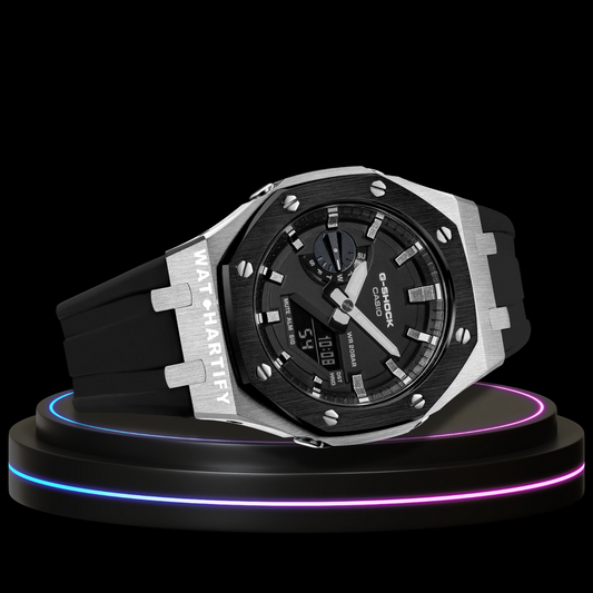 G-shock Classic Collection Mod With Black Face（Ti Time Marker) Black Rubber