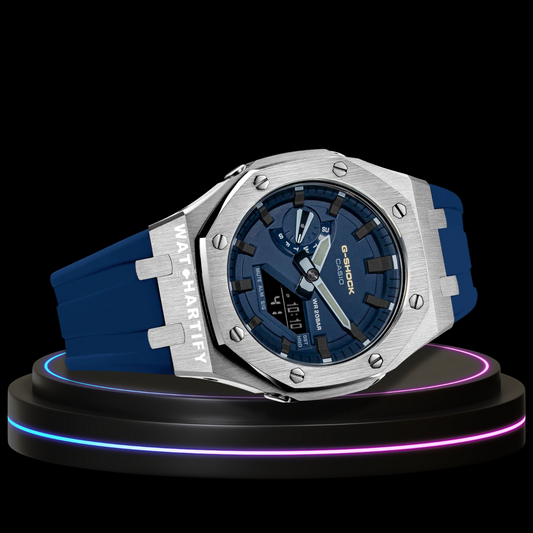 G-shock GA-2110ET-2A Classic Collection Mod Silver With Blue Face