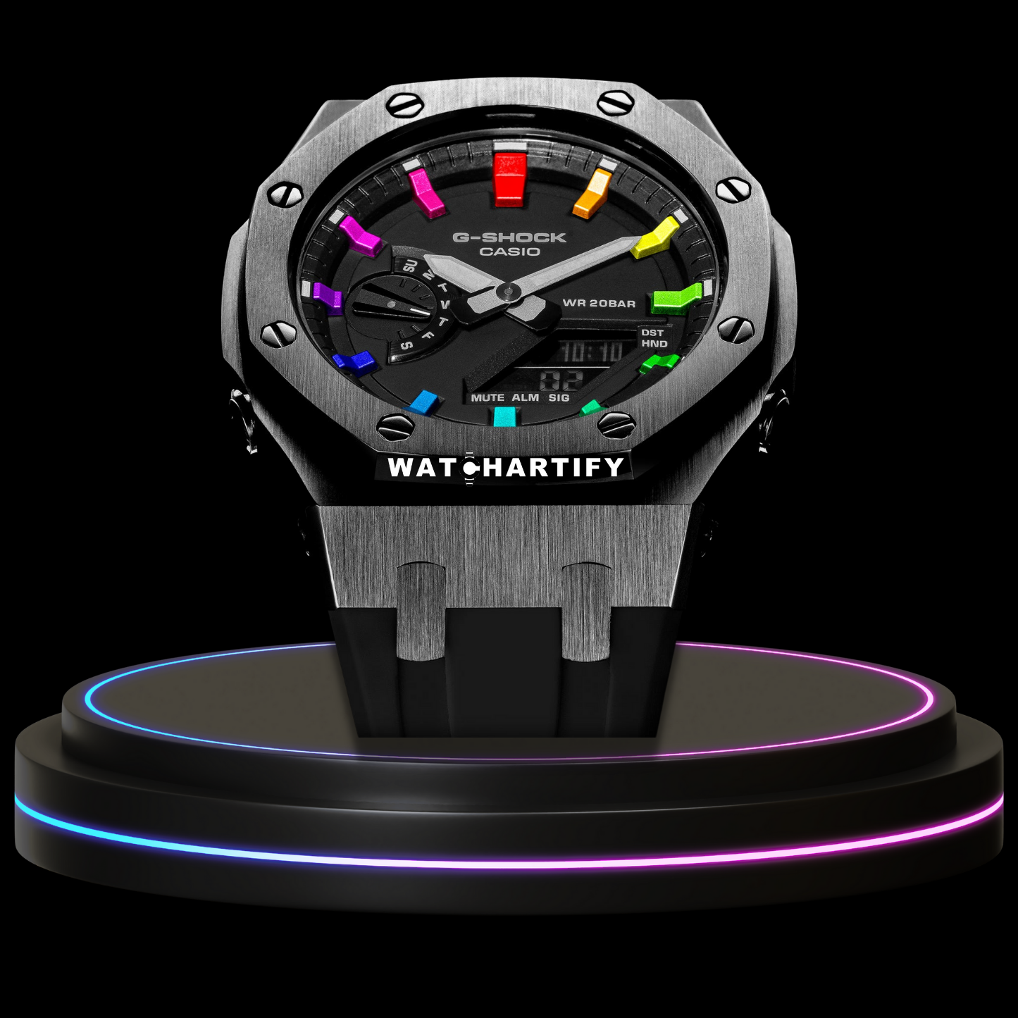 G-shock Rainbow Collection Titanium With Black Face (Rainbow)