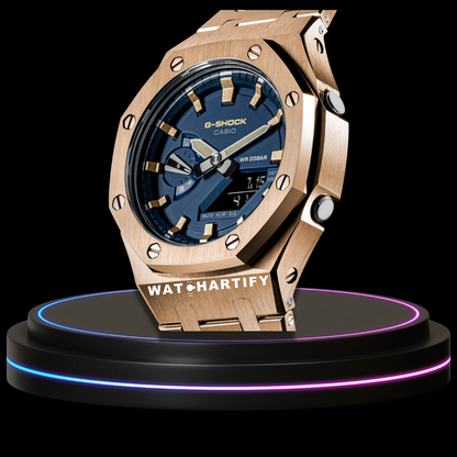 G-shock Royal Rose Gold Collection Mod Rose Gold With Blue Face
