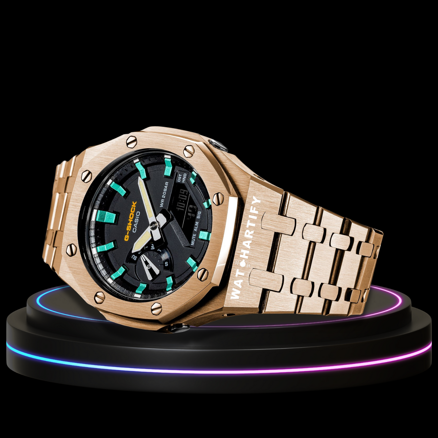 G-shock Tiffany Collection Rose Gold Case With Black Face