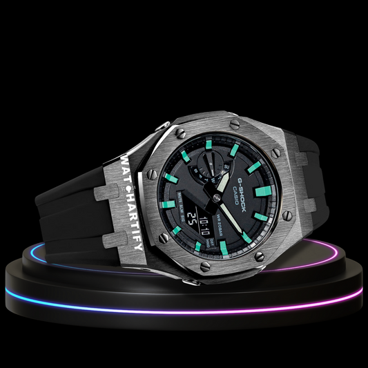 G-shock Titanium Collection Mod With Black Face (Robin Egg）