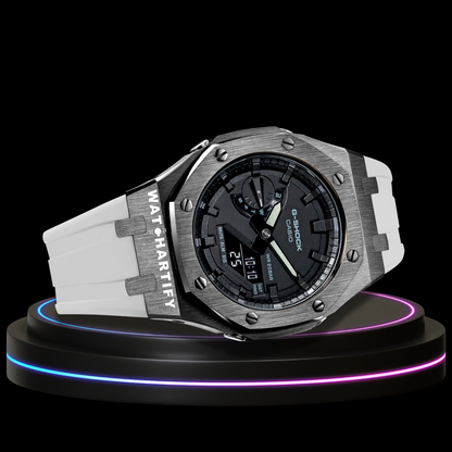 G-shock Titanium Collection Mod With Black Face (White Rubber)