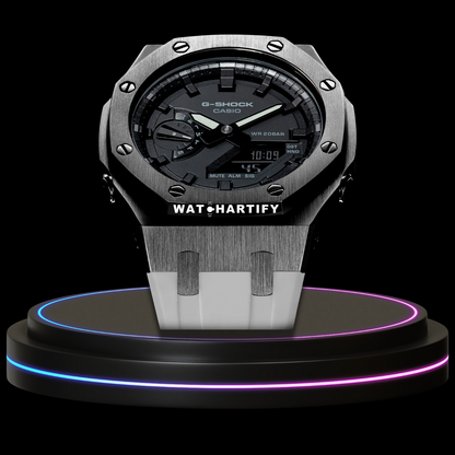 G-shock Titanium Collection Mod With Black Face (White Rubber)