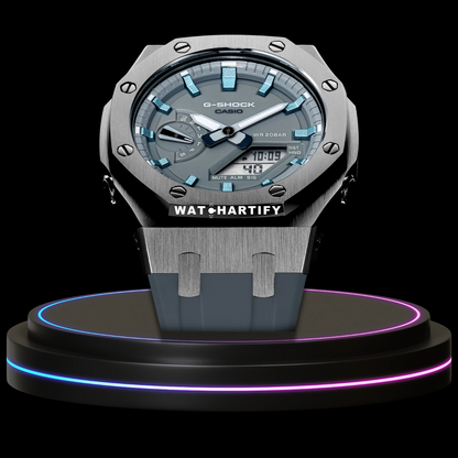 G-shock Titanium Collection Mod With Gray Face(Ice Blue)