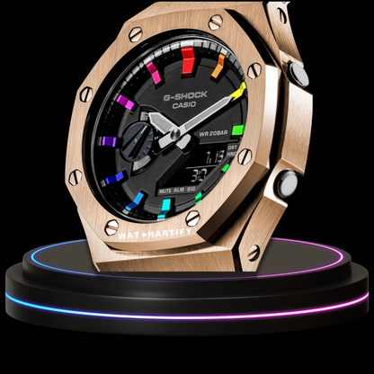 G-shock Rainbow Collection Rose Gold With Black Face (Rainbow)