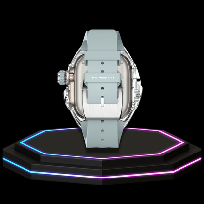 Apple Watch Ultra Case 49MM - ICE Pro Series Luxury | Fluorescent Cube Gray Rubber