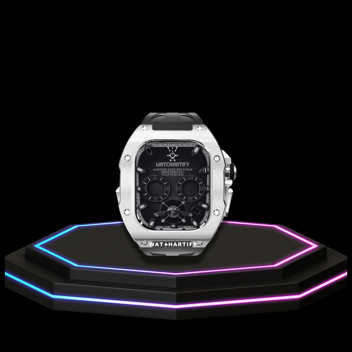 Apple Watch Ultra Case 49MM - TITAN Pro Series Oyama Titan | Midnight Rubber