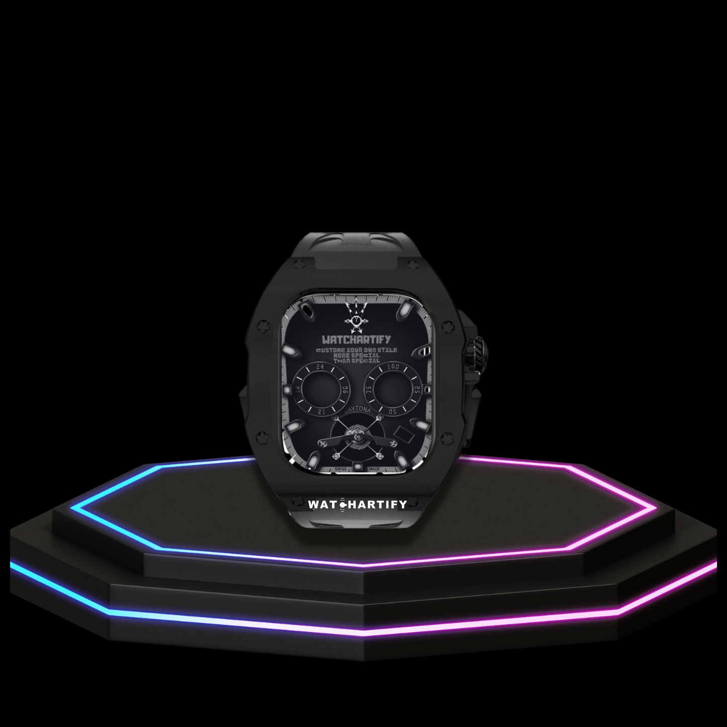 Apple Watch Ultra Case 49MM - TITAN Pro Series Dark Titan | Midnight Rubber