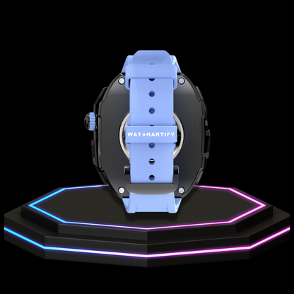 Apple Watch Ultra Case 49MM - Pro Series Captain Dark | Macaron Blue Rubber