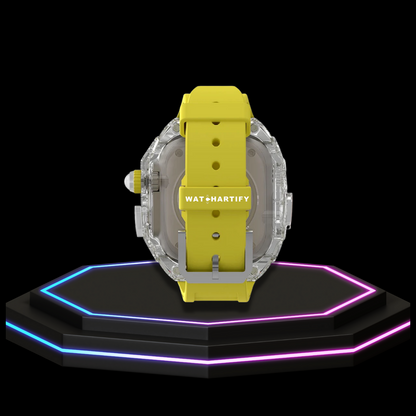 Apple Watch Ultra Case 49MM - ICE CUBE Pro Series Sport Yellow Rubber