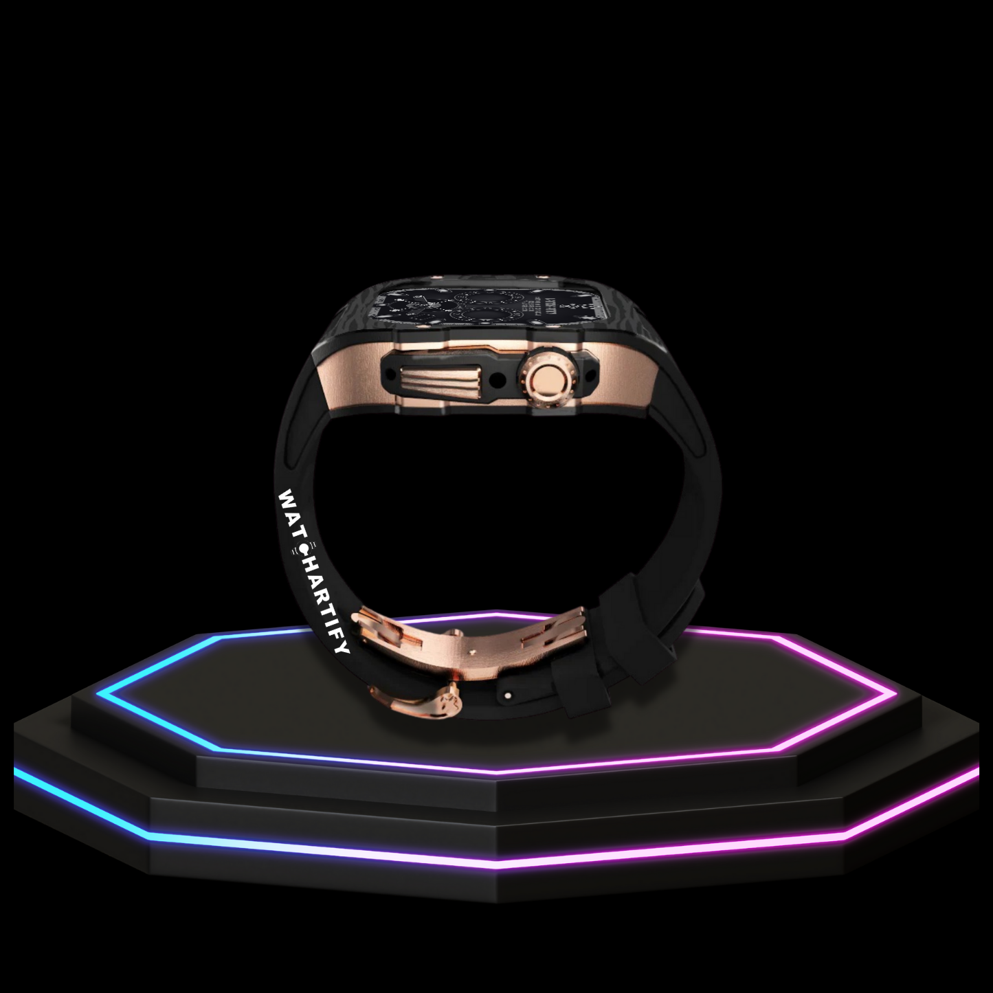 Apple Watch Case 45MM - OYAMA Series Royal Titan  | Midnight Rubber