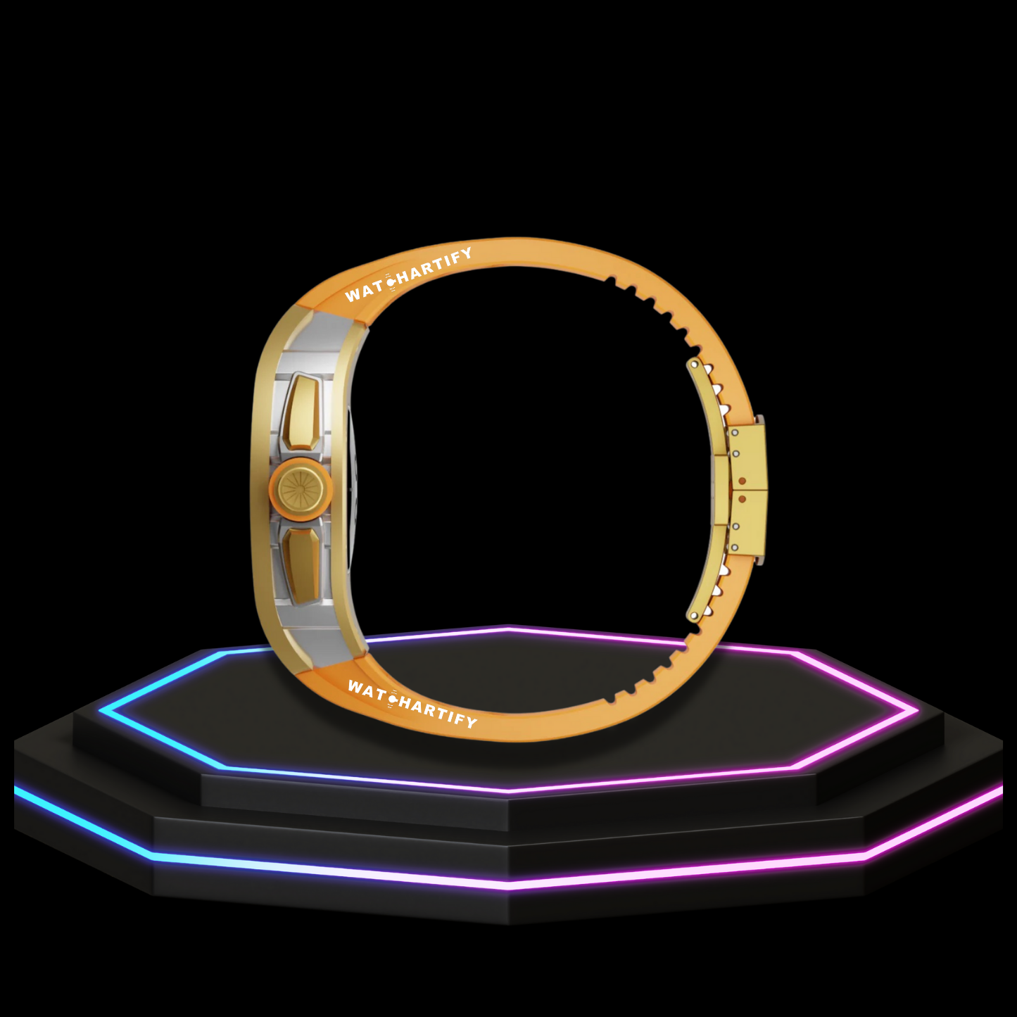 Apple Watch Case 44MM - CONCEPT GOLD Series Champagne | Sunset Rubber