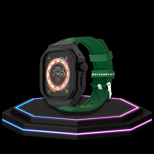 Apple Watch Ultra Case 49MM - Royal Pro Series Dark| Forest Green Rubber